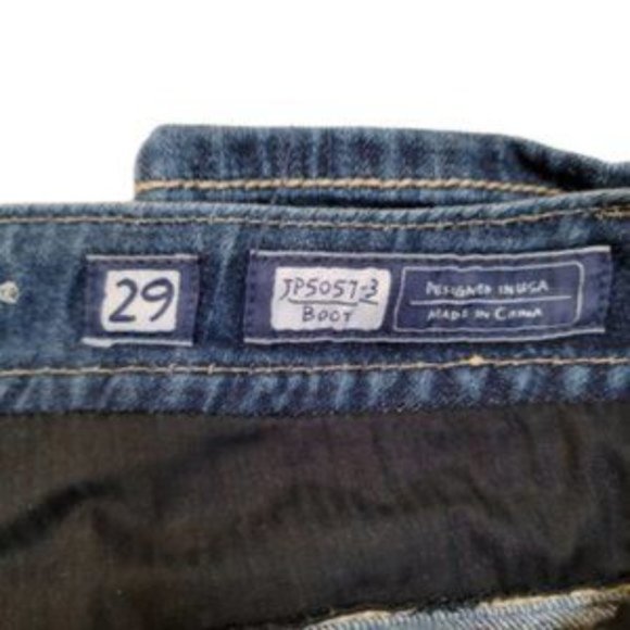 Miss Me Jp5057-3 Women's Gold Color Studs Embroidered Bootcut Leg Jeans Size 29 - Picture 3 of 5